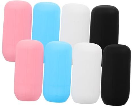 Vaguelly 8pezzi Copribottiglie Da Viaggio in Silicone Elastiche Per Contenitori Da Viaggio Anti-perdita Manicotti Elastici Per Di Shampoo e Lozione