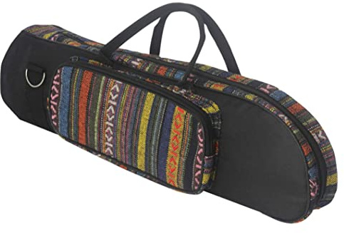 Bolsa para trompeta, estuche suave para trompeta, tela Oxford con cinturón para el hombro, cremalleras dobles para instrumentos musicales