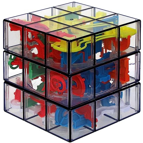 Rubik’s Perplexus Fusion 3x3 Gravity 3D Maze Game Brain Teaser Puzzle Ball | Anxiety Relief Items Cool Stuff | Sensory Toys for Adults & Kids Ages 8+
