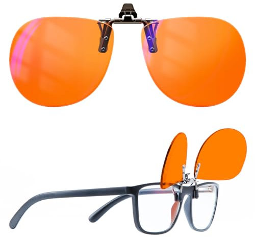 Goiteia Filtro luce blu 380-500 nm, Occhiali da gioco clip-on, Accessori per giocatori e Esport|hochklappen