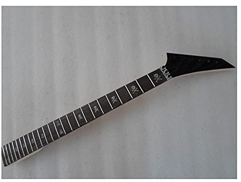 CAZARU E-Gitarrenhals 24 Bünde Ahorn Ersatz für Style Inlay
