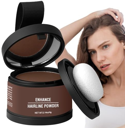 Polvo capilar para mujer, polvo para el cabello,Color de pelo de retoque con aplicador | Corrector de cabello impermeable y de larga duración, herramienta de sombra de cubierta gris para