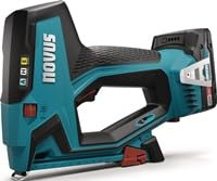 Novus Máquina de acunite J-550 (para abrazaderas de alambre fino de hasta 14 mm y clavos de hasta 16 mm, grapas de martillo H, peso: 1,981 kg, sin batería no) 031-0363