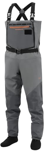 Bassdash Flex Herren Nylon Atmungsaktiv Brust Waders Wasserdicht Fliegenfischen Strumpf Fuß für die Jagd Leichtgewicht