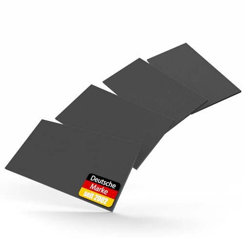 BigDean 4 Stück Garagen Wandschutz selbstklebend 40x20x2cm – extra Dicker Türkantenschutz Auto zuschneidbar Schwarz