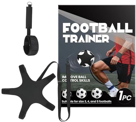 Générique Entraîneur de Football Kick Back – Matériel d’Exercice avec Corde | Bracelet Réglable Aide à l’Entraînement Football | pour Garçons Filles Intérieur Jardin École Gym Parc | Contrôle Ballon