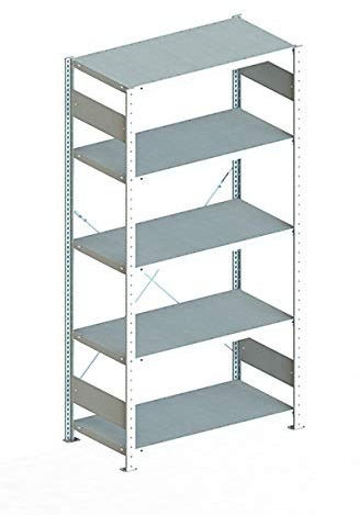 Meta - Steckregal 2000x1000x500 mm verzinkt Fachlast 230 Kg
