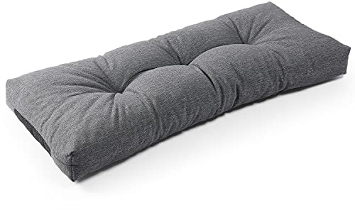 Sunrox LokGrip - Cuscino antiscivolo per panca in memory foam, resistente all'acqua, resistente all'acqua e ad addensare per esterni ed interni, 121,9 x 40,6 x 10,2 cm, colore: antracite