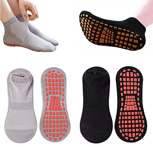ZLXFT Calzini Antiscivolo per Donna e Uomo, 2 pas Calze per Yoga, Pilates e Fitness, Sportivi Calze da Sport