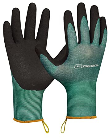 Gebol Salvia, 1 Paar Gartenhandschuhe aus Recycling-PET, latexbeschichtete Arbeitshandschuhe, griffsicher & anschmiegsam für Gartenpflege für Damen & Herren, Gr. XXL/11, Grün