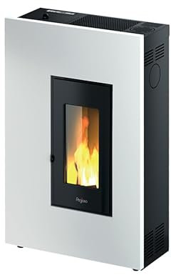 Pegaso Madison - Estufa de pellets canalizable de 5,2 kW, color blanco