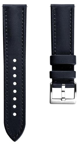 WatchGecko Bracelet Atlas en toile à voile, bleu, 21 mm