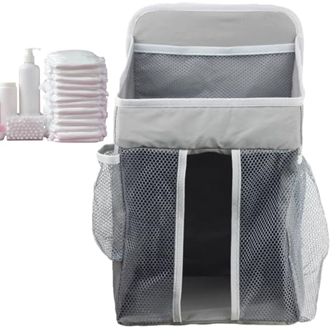 shpuuyy Organisateur De Lit De Bébé De Chevet,Rangement Pour Biberons De Couffin - Organisateur de Couches Accrochable,Pour Maison Chambre Voyage Crèches Nouveaux Parents Futures Mamans Nourrices