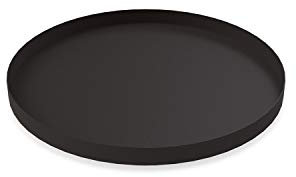 Cooee Design Tablett Circle aus Edelstahl in der Farbe Schwarz, Maße: 30cm x 30cm x 2cm, HI-012-BK
