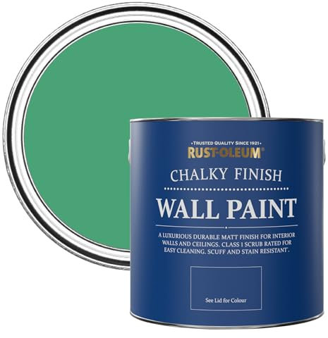 Rust-Oleum Green Wall and Ceiling Paint in a Chalky Matt Finish - Emerald 2.5L