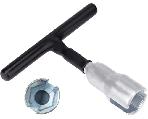 DOFEDOFO Wing Nut Tool, T Handle Wing Nut Hand Tool, Wing Nut Driver for Eye Screws and Screw-in Hooks Heavy Duty Metal Manual Installation Tightening Release Portable Wing Nuts Tool