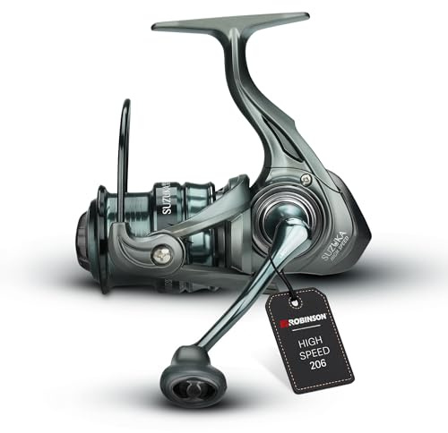 Robinson Angelrolle - High Speed Getriebe - Übersetzung 6.2:1 - Frontbremse – Graphitzweitspule - Duraluminium-Spule - 6 Kugellager - Suzuka HS (2000)