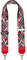 styleBREAKER Breiter Taschen Schulterriemen verstellbar mit Buntem Azteken Muster, Wechsel Taschengurt, Karabiner, Unisex 02013025, Farbe:Schwarz-Rot-Rosa