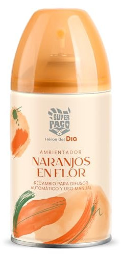 Super Paco Spray Ambientador Automático, Naranjos en Flor, 250ml