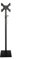 uyoyous TV Ständer für 14 bis 43 Zoll LCD, LED, OLED, TV Ständer Rollbar bis 20 kg Max Hhöhenverstellbar Fernsehständer mit 360 Grad Fernseher Ständer VESA 200x200mm (Schwarz)