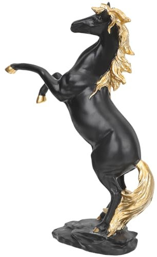 VOSAREA Stehende Pferdedekoration Pferdefigur Ornamente Für Das Home Office Pferdeskulptur Aus Kunstharz Zarte Pferdedekoration Für Jungen Und Mädchen