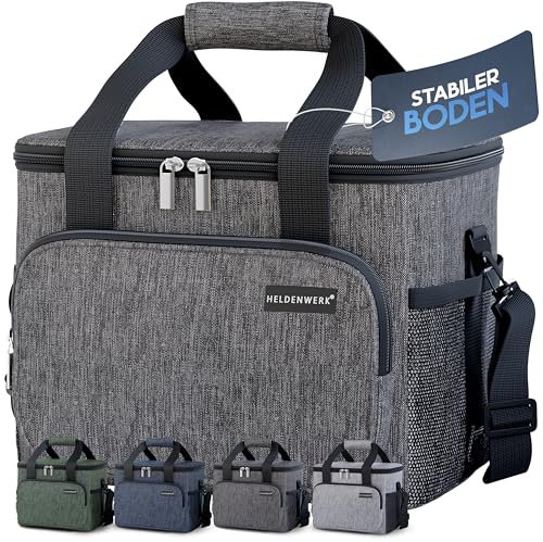 HELDENWERK Kühltasche klein & faltbar 10L, Isolierte Thermo Lunchtasche für Essen & Getränke, wasserdicht & auslaufsicher, Picknick Tasche klein, Kühlbox, Brunch Bag, Frühstückstasche, Mittagstasche