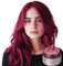 Temporary Hair Dye 120g - Vibrant Red Non-Permanent Hair Colour Cream - Ammonia-Free & Damage-Free Formula - Lasts 1-3 Washes - For Men & Women