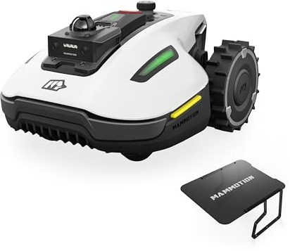 MAMMOTION YUKA mini 2 1000 Robot Cortacésped sin Cable Perimetral, para Jardines 1000㎡, LiDAR de 360° + Visión por IA, Reconocimiento de más de 300 Obstáculos, Modo DropMow, Sin Señal Perdida, Sin RTK