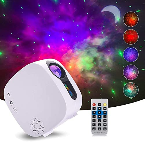 itayak Galaxy-Projektor, Nachtlicht-Sternprojektor mit Bluetooth-Lautsprecher, Fernbedienung, LED-Nebelprojektor, Geschenk für Kinderzimmer, Schlafzimmer, Dekoration, Begleitung, Nachtlicht-Ambiente