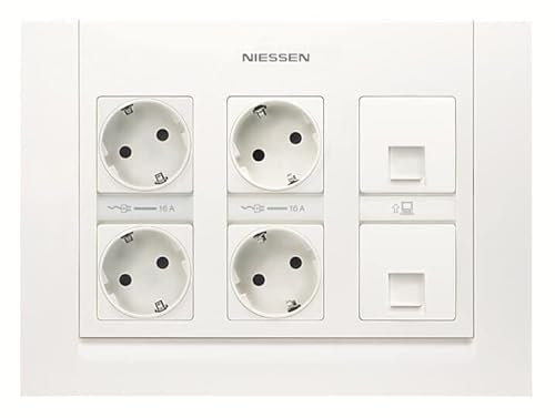 Kit de Puesto de Trabajo3 columnas NIESSEN T1111 BL Blanco