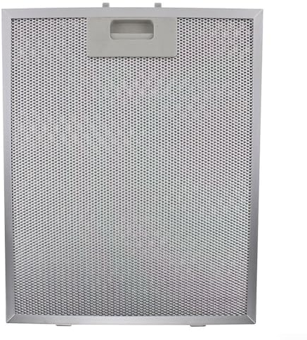 Lioaeust Metall-Fettfilter für Dunstabzugshaube, Absaugung, Metallfettfilter, effiziente Filtration für verschiedene Dunstabzugshauben/Lüftungsschlitze, 250 x 310 mm
