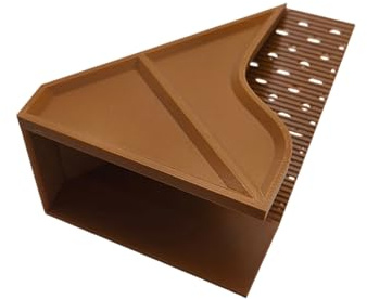 Maigridy Hábitat versátil de cangrejos ermitaños para acuarios de frescura y agua salada con túnel de escalada con decoración de tanques de doble zona de alimentación