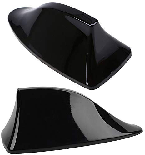 A53CS Haifischantenne Universal Auto – Hochglanz Dachantenne Shark Fin für AM & FM, Wasserdicht, Selbstklebende Basis, Geringer Windwiderstand