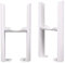 NRG Floor Mounting Radiator Leg Kit for Traditional 3 Column Radiator White