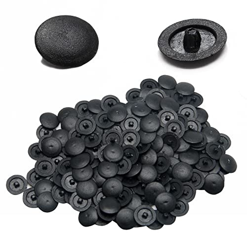 Moicstiy 500Pcs Plastic Screw Cap Covers, Self Tapping Decoration Screw Caps Waterproof Covers for Phillips Potection (Black)