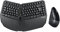 perixx PERIDUO-813 Wireless Ergonomic Compact Keyboard and Vertical Mouse, UK QWERTY, Bluetooth and 2.4GHz, Black