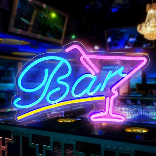 Panneau Néon LED Lumineux Bière avec USB Enseigne Lumineuse Cocktails Lettrage Néon Lumière 3D Décoration Murale Pour Bar à La
