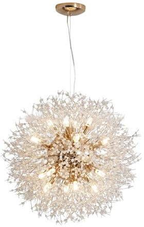 YLSDG Lampadario Dente di Leone Fuochi D'artificio Cristallo Sala da Pranzo Luce Multi Size Moderna Camera da Letto Semplice Sala da Pranzo Corridoio Lampadario Finestra Lampada Decorazione