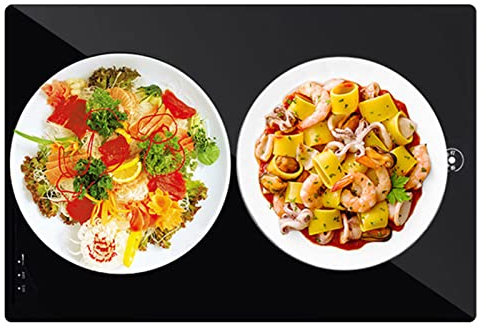 Electric Food Warmer Plate, Electric Dishes Warming Hot Plate Food Warmer with 2 Temperature Control Food Warmer Serving Tray for Party Chafing Dish