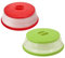 2 Pack Collapsible Microwave Food Cover,BPA-Free & Non-Toxic,10.5 Inch,Prevents Food Splatter, Microwave Cover for Food, Easy Storage,Red+Green