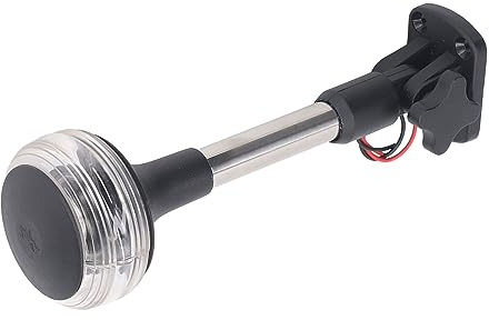 AKLOSIPY Rund 9- LED-båtlampa - USCG-godkänd, IP65 för Navigation och Fiske, DC12-24V, 3W Ström