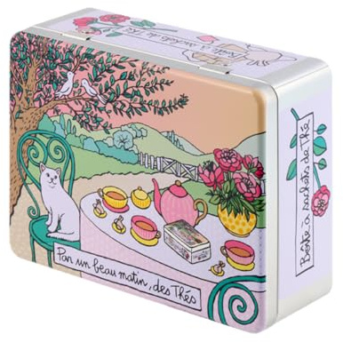 DLP, Caja de té de metal (compartimentada) - Beau Matin