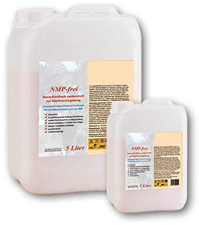 Korklack Korkversiegelung Aqua-Korklack - seidenmatt - für alle versiegelten Korkböden (5 Liter)