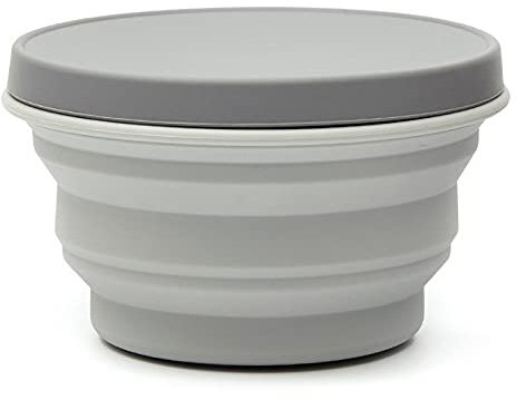 1000 Ml Bol Pliable En Silicone Bol Saladier avec Couvercle, Lunch Box En Silicone Bol de Camping Pliable Étanche Bol de Pique-nique Portable, Conteneur de Stockage de Nourriture Pour Cuisine, Randonn