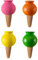 RAZURE Pack de 4 Pointes Auto-arrosantes en Terre Cuite, Pieux D'arrosage des Plantes, Pieux D'autoarrosage Décoratifs de 430ml, Goutte-Gouttes Automatiques pour Plantes en Pot D'intérieur(#2)
