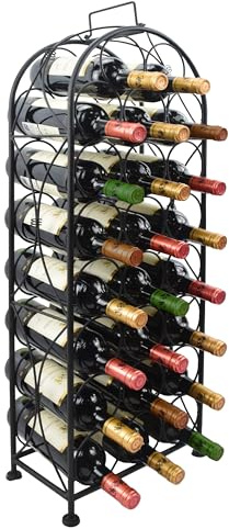UR CHOICE 23 Bottle Metal Wine Rack | Free Standing Wine Storage Organizer for Kitchen, Bar, and Cellar - Sleek Design, Easy Assembly 31.5cm L x 17cm W x 84cm H