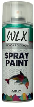 WLX Sprayfarbe 400 ml. Schnelltrocknende Sprühdose. Sprühfarbe, Sprühlack, Lackspray, Graffiti-Farbe, Spraydose. RAL-Farbe. Glänzend (Gelb (RAL 1003))