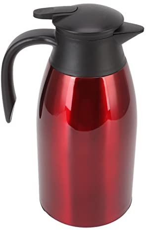 Brocca Isolata, Brocca In Acciaio Inossidabile Con Coperchio Caraffa Per Caffè Isolata Portatile Capacità 2 Litri Distributore Sottovuoto Isolato Per Caffè Per Acqua Calda Latte