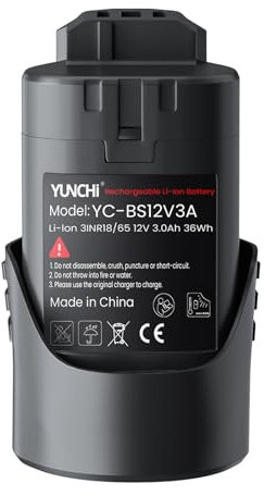 YUNCHI 3.0 Ah Akku kompatibel mit Bosch Professional 12V System, Ersatzakku für Bosch Blau Werkzeuge mit 10.8V - 12V