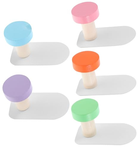 Ipetboom Lot de 5 Crochets Adhésifs Colorés pour Garçon et Filles Porte-Manteaux Muraux en Plastique Support Mural pour Vestes Chapeaux et Serviettes Fixation sans Perçage Déco